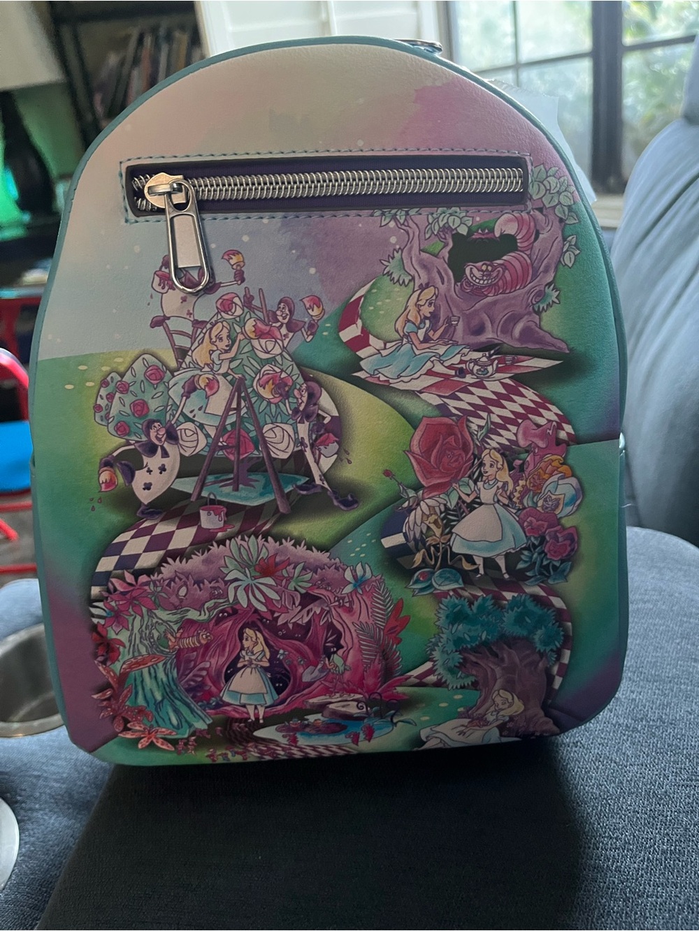 Loungefly Alice in Wonderland Teal Purple Pink Mini Backpack
